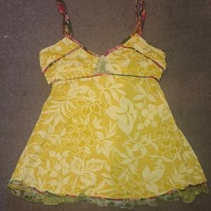 Yellow Miss Sixty tank top